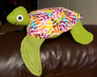 Sea Turtle Plushie KIT:  Fabric, PDF Pattern & Tutorial