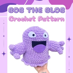 Patrón de crochet en PDF de Bob the Blob