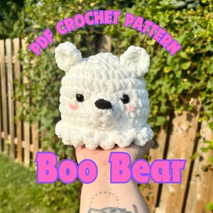 Patron au crochet Boo Bear : Halloween Amigurumi (Patron PDF)