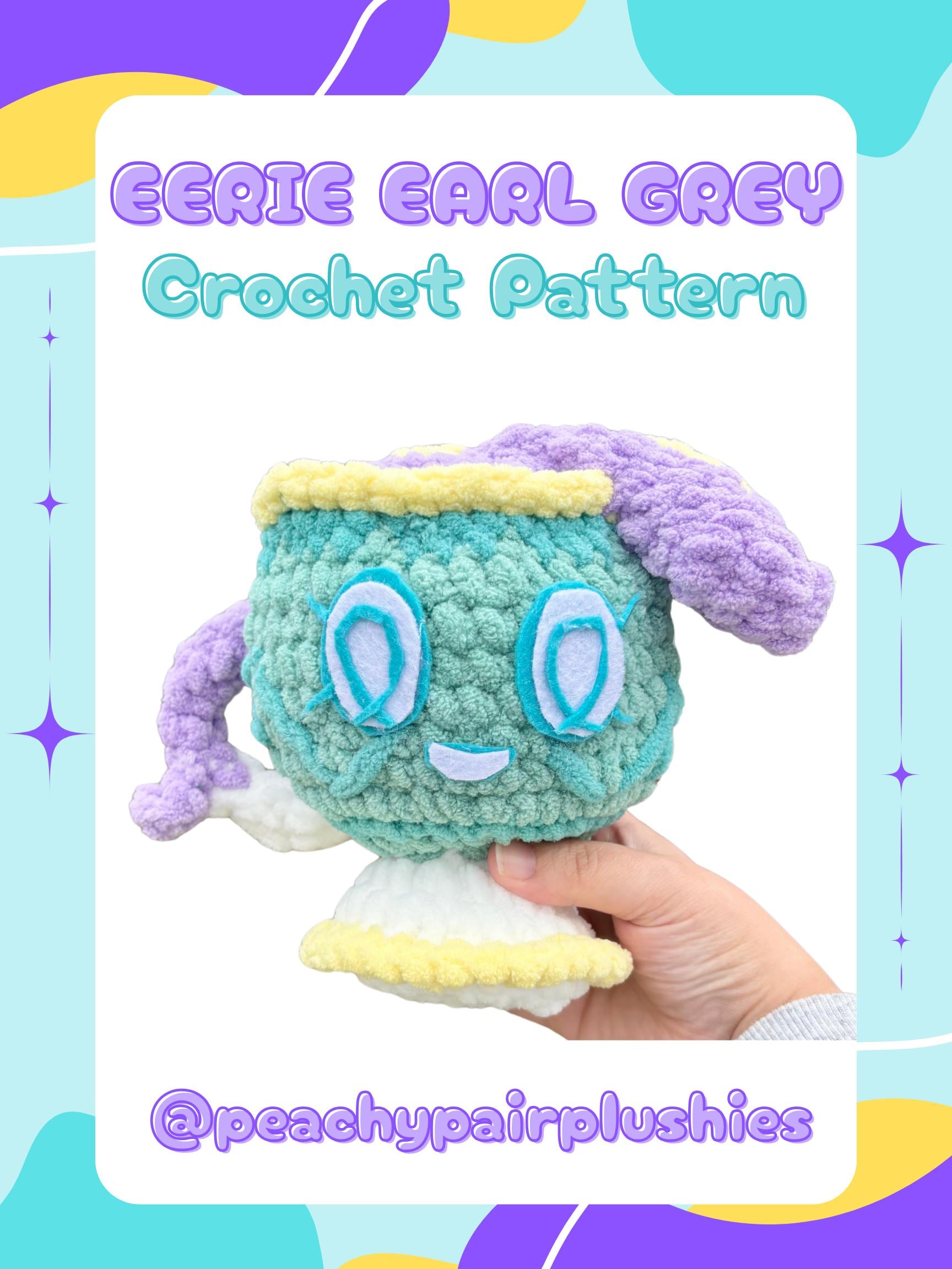 30 Ghost Crochet Patterns for Halloween: Spooky-Cute Amigurumi, Keychains, Bags, and Decor 10 Eerie Earl Grey PDF Crochet Pattern