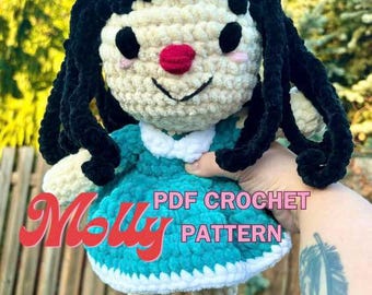 Molly PDF Crochet Pattern Amigurumi Doll
