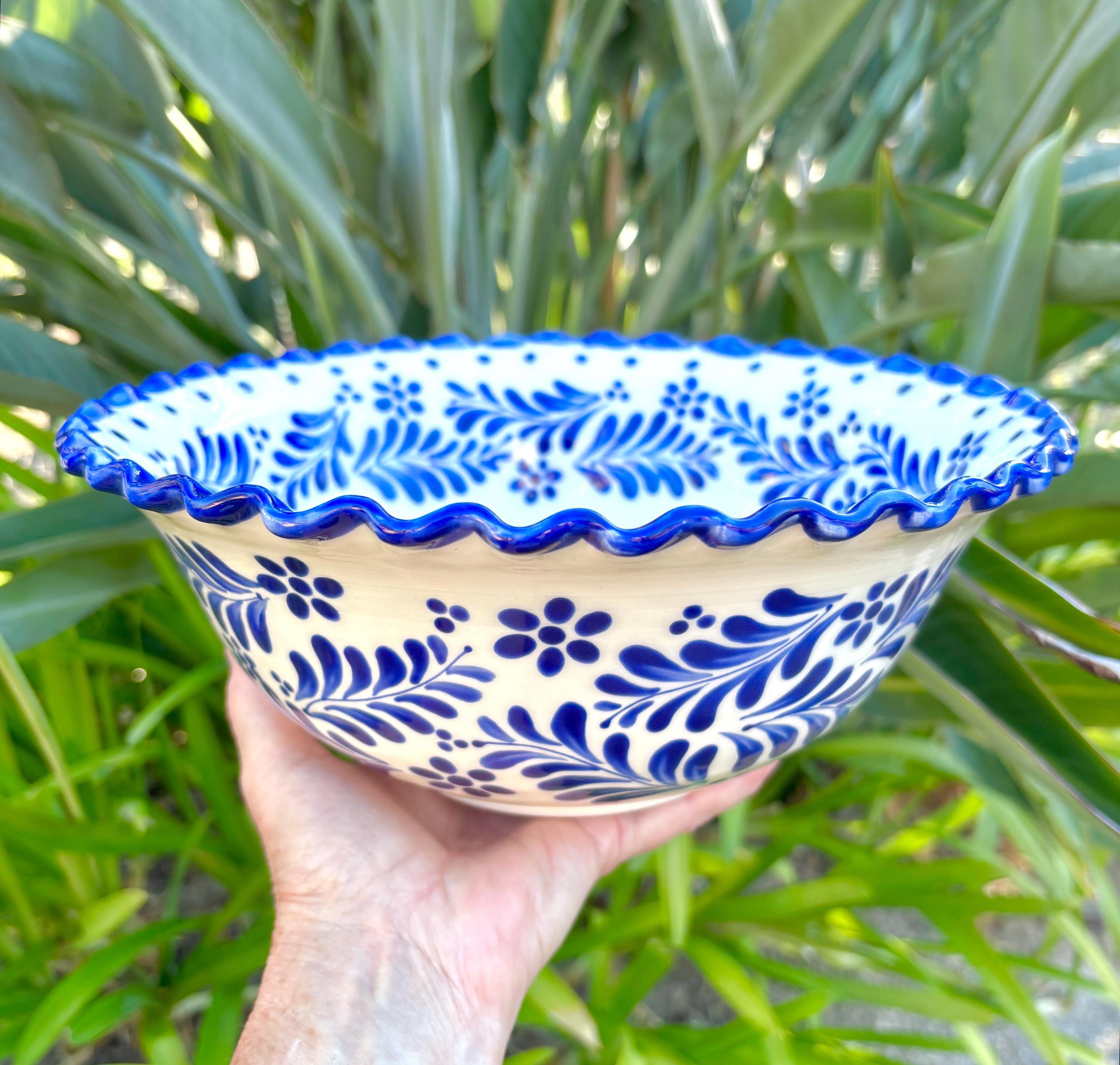Blue Fluted Bowl - Etsy