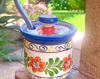 Ceramic Sugar or Honey Pot