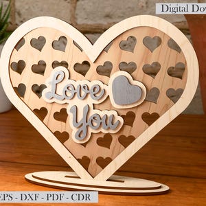 Love SVG, Valentine svg Laser cut files