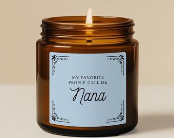Personalized Mothers Day Candle Grandmother Gift From Family Group Gift From Grandkids New Mom Baby Shower Gift For Wife From Husband
