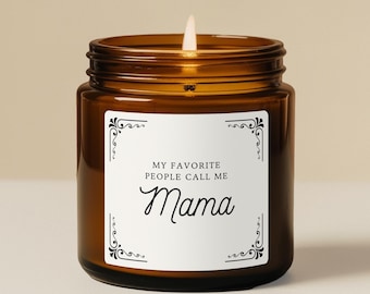 Personalized Mothers Day Candle Grandmother Gift From Family Group Gift From Grandkids New Mom Baby Shower Gift For Wife From Husband
