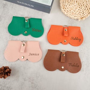 Personalized Leather Glasses Case Custom glasses box Soft Glasses Case Anniversary Gift Gift for Him Wedding Bridesmaid Gifts for Party