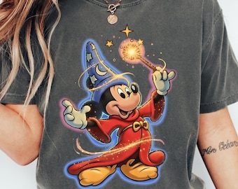 Comfort Colors® Fantasia Sorcerer Mickey Shirt, Walt Disney Fantasia Mickey Shirt, Fantasia Mickey Tee, Disneyland Trip, Fantasmic Shirt