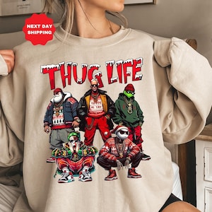 THUGLIFE Christmas Movies Sweatshirt, Hoodie & Tshirt, Perfect Gift, Holiday Gift, Xmas Graphic Tee