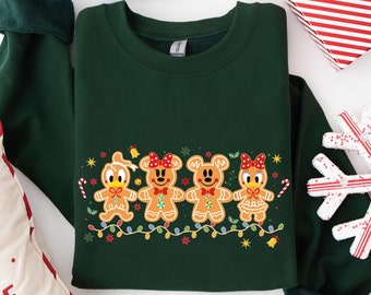Mickey Gingerbread Sweatshirt, Gingerbread Mickey and Friends Shirt, Disney Gingerbread Shirt, Gingerbread Sweatshirt, Disney Holiday Shirts
