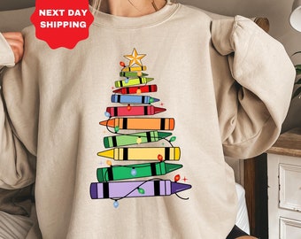 Christmas Teacher Sweatshirt, Christmas Gift For Teacher, Teaching Tee, Teachers Day, Teachers Life Shirt, Teacher Life,Christmas Sweatshirt