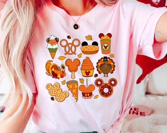 Disney Snacks Thanksgiving Shirt, Thanksgiving Shirt, Disneyworld Shirt, Disney Foodie Shirt, Disney Snack Lover Tee, Thanksgiving Vacation