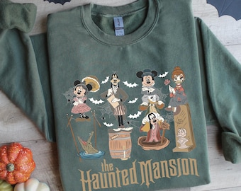Disney Halloween Haunted Mansion Sweatshirt, Mickey and Friends Halloween Sweatshirt, Mickey's Halloween Party, Disneyland Halloween Hoodie