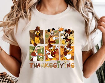 Mickey and Co. Thanksgiving T-Shirt, Disney Thanksgiving T-Shirt, Disney Fall T-Shirt, Thanksgiving Kids T-Shirt, Family Vacation T-Shirt