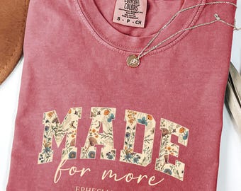 Comfort Colors® Bible Verse Shirt, Cute Christian Shirt For Women,Jesus Shirt,Christian Gift, Christian Christmas Shirt,Love and Grace Shirt