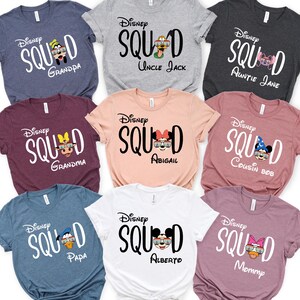 Disney Squad T-Shirt, Custom Disney T-Shirt, 2025 Disney Family T-Shirt, Disney Trip T-Shirt, Mickey & Friends T-Shirt, Disney Kids T-Shirt