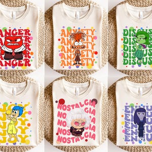 Inside Out 2 Shirt, Disney Pixar Shirt, Today Is A Core Memory Day, Joy Sadness Anger Envy Shame Anxiety, Disney Family Vacation 2026 Shirt