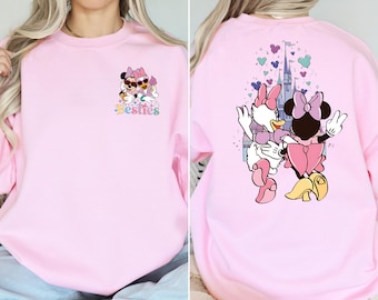 Minnie And Daisy Besties Sweatshirt, Minnie Daisy Sweatshirt, Disney Trip Sweatshirt, Disney Summer Sweatshirt, Disney Friends Sweatshirt