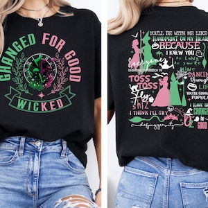 Wicked Change For Good Shirt, Defy Gravity Broomstick Magic Wand, Wizard Movie Fan Shirt, Wicked Musical Fan Gift, Wizard of Oz shirt