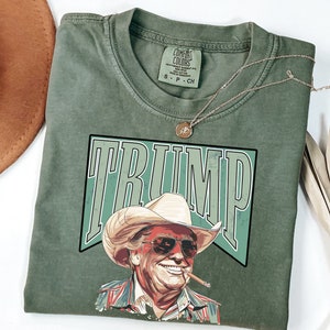 Trump Shirt Western Trump Tee Cowboy Shirt Make America Great Trump Daddy Shirt MAGA Trump President Tee Donald Trump Funny Republican Gift