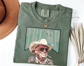 Camisa Trump Camiseta occidental Trump Camiseta vaquera Hacer que Estados Unidos sea un gran papá Trump Camisa MAGA Trump Presidente Camiseta Donald Trump Divertido regalo republicano