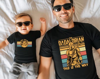 Dadalorian and The child Shirt, Star Wars Dad and Baby Matching Tee, Star Wars Dad Shirt, Star Wars The Child Tshirt