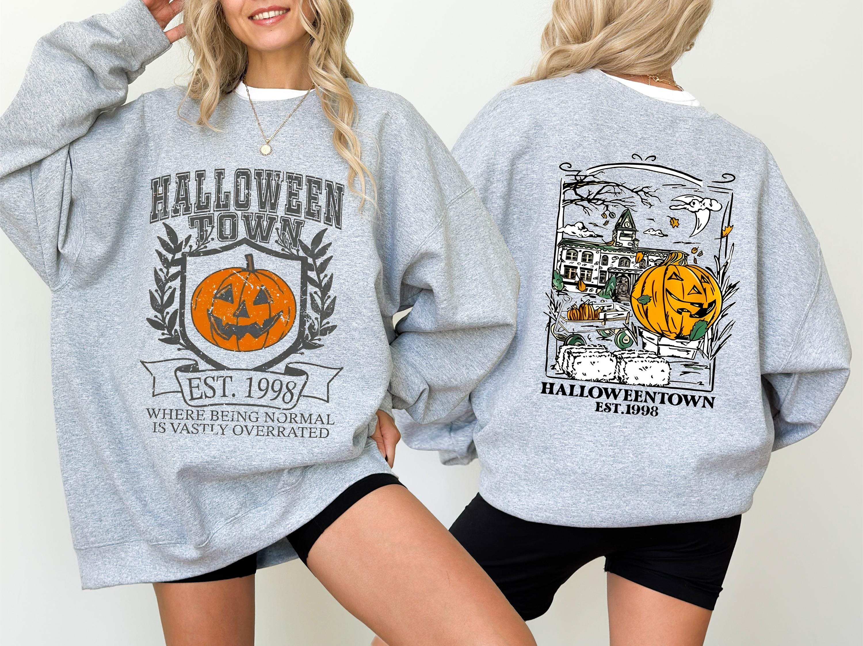 Halloweentown 1998 2 Sides Sweatshirt, Spooky Pumpkin Tee, Halloween University, Halloween Tee, Fall Sweatshirt, Vintage Halloween Sweater