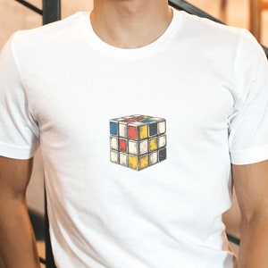 Rubik&#39;s Cube T Shirt, 80s Retro, everyday shirt