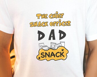 Dad Snack Officer Shirt, Funny Father's Day Tee