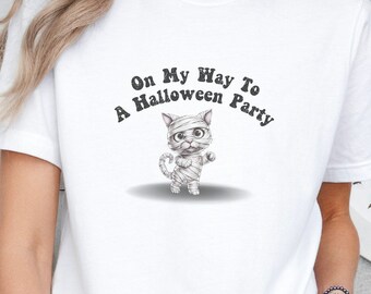 Cat Halloween Party Shirt, Cat Lover Shirt, Cute Animal Shirt