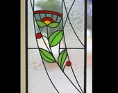 Stained-Glass Panel, stilisierte Blume