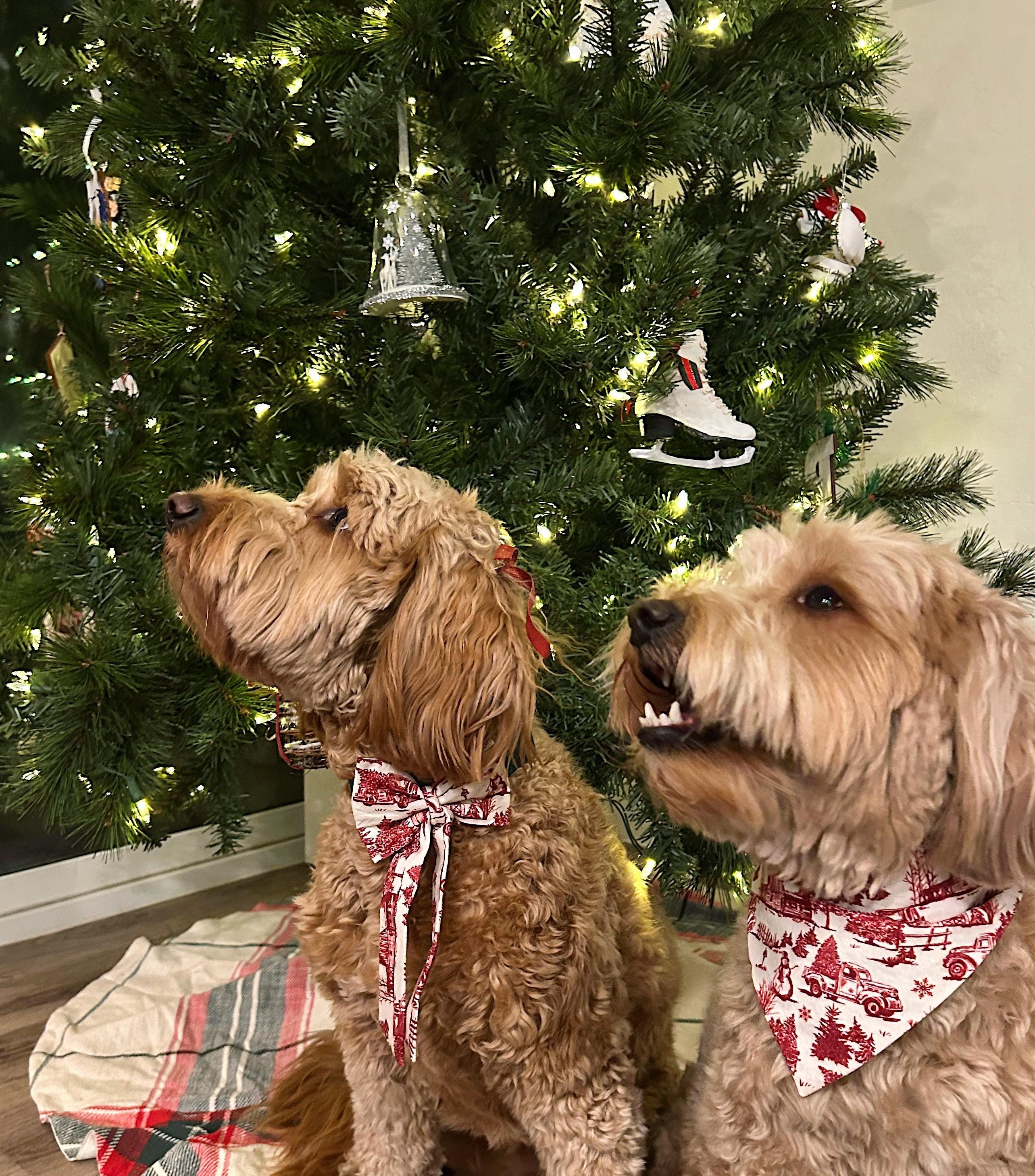 ヴィンテージ クリスマス 犬用バンダナ - Etsy 日本