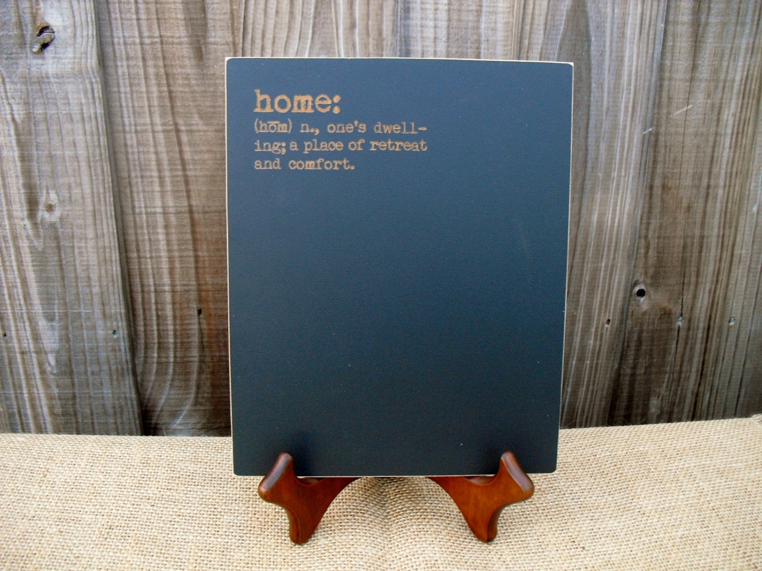 Frameless Home Chalkboard Home Defined Item E1488 Etsy