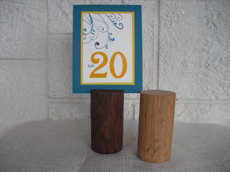 Table Number Holder Rustic Wood Table Number Holders Item Etsy