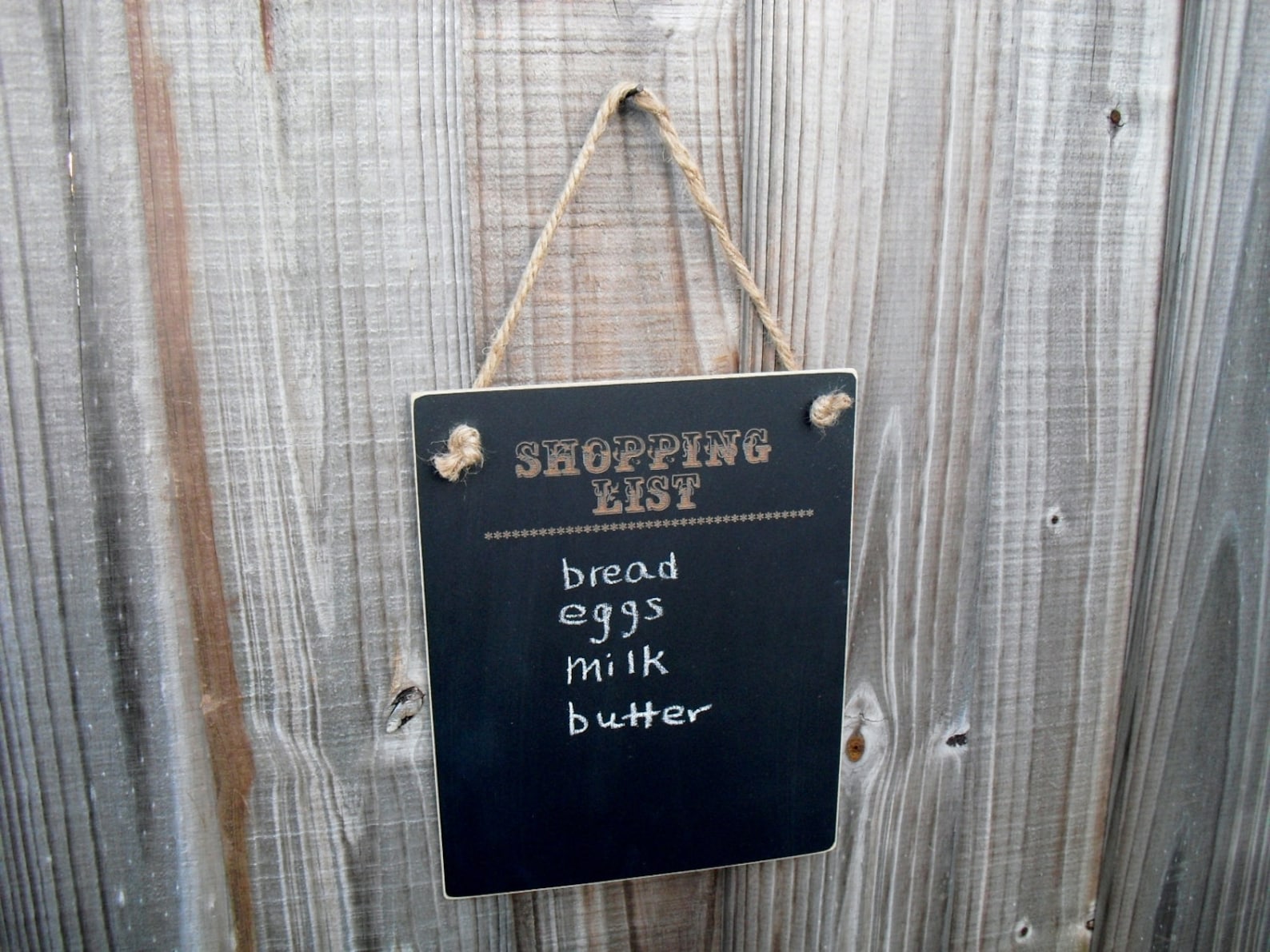 Chalkboard Hanging Shopping List Blackboard Item H1506 Etsy