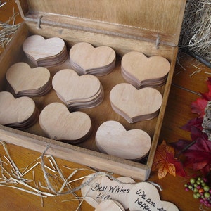 Wedding Guest Book Alternative Rustic Wood Personalized Engraved Set for 100 guests Item 1353 image 5