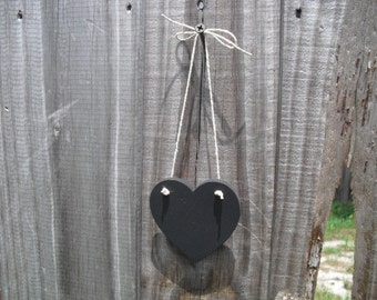 Hanging Heart Chalkboard Signs or Table Numbers - Item 1208