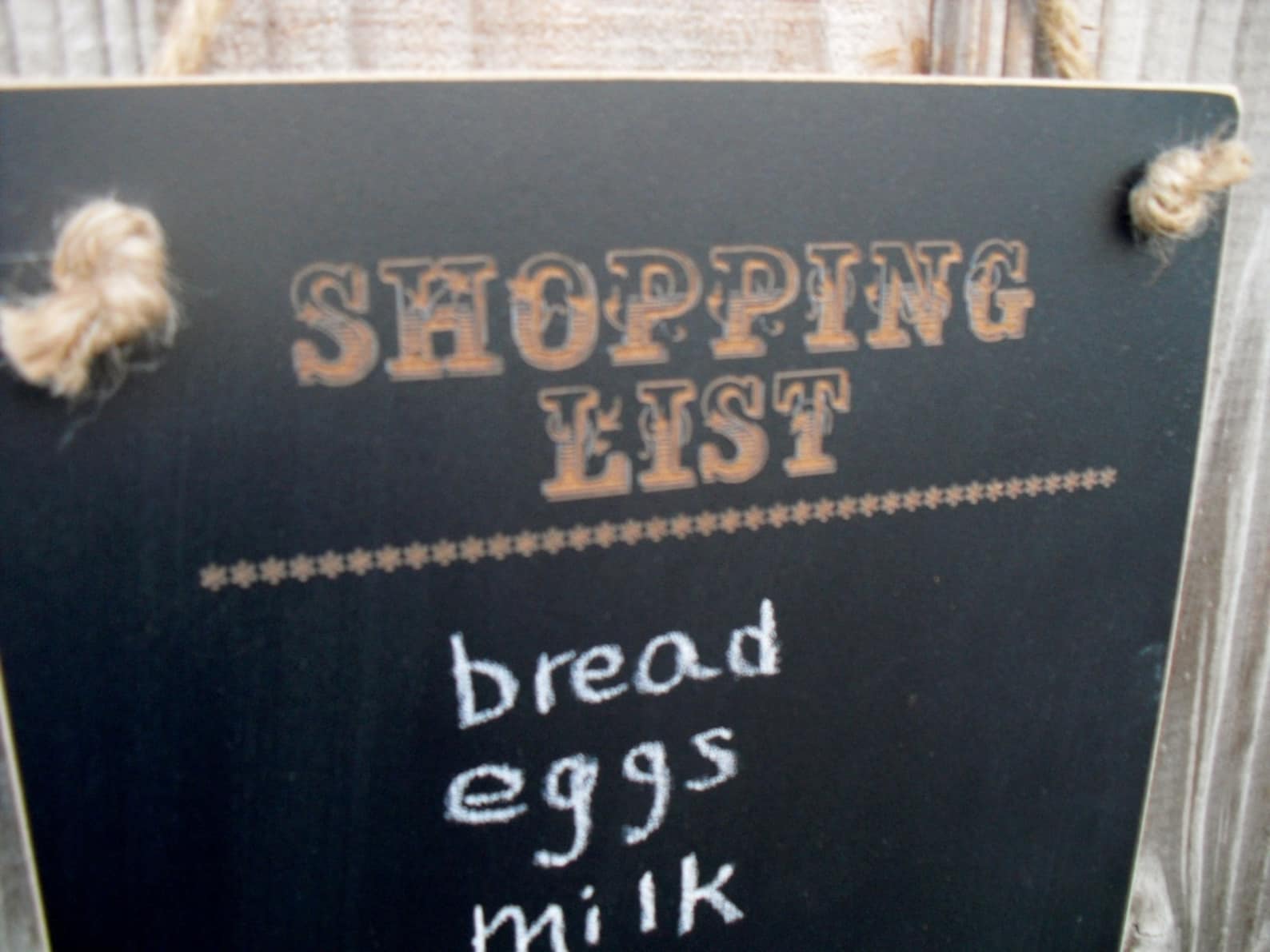 Chalkboard Hanging Shopping List Blackboard Item H1506 Etsy