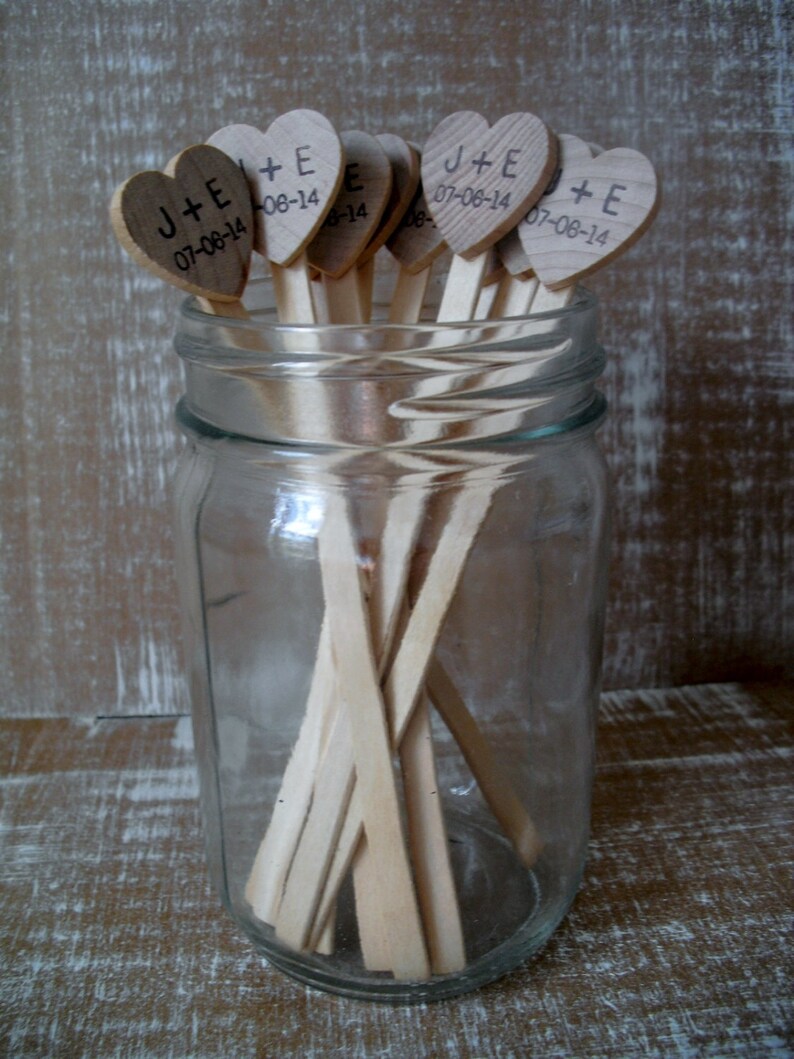 Wooden Drink Stirrers Personalized for Wedding Coffee Stirrer Etsy