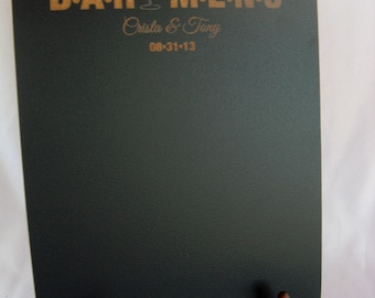 Chalkboard  - Personalized Bar Menu Blackboard with Easel -  Item E1501