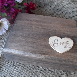 Wedding Ring Box Rustic Unique Ring Bearer Pillow Alternative Item 1363 image 2