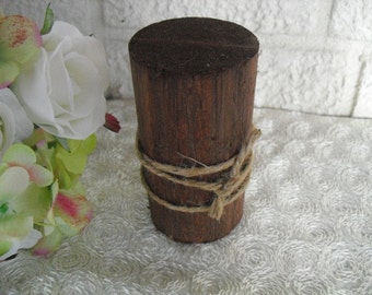 Table Number Holder -  Rustic Wooden Table Number Holder - Item 1129