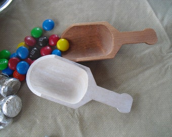 Candy Scoop -  Wood Scoops for Candy Buffets or Favors - Item 1138