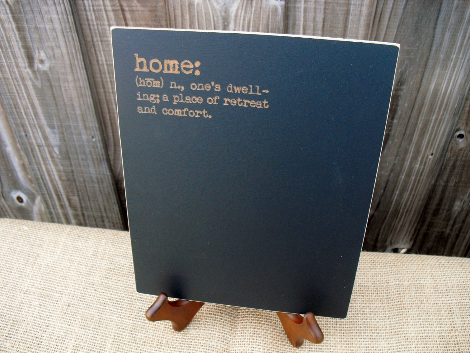 Frameless Home Chalkboard Home Defined Item E1488 Etsy
