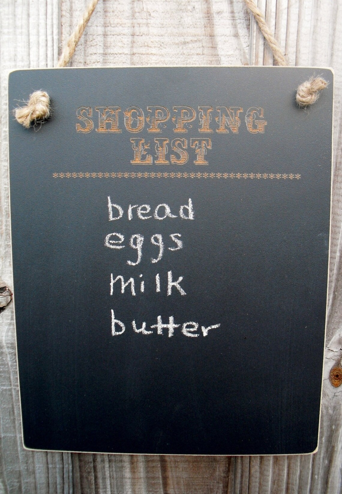 Chalkboard Hanging Shopping List Blackboard Item H1506 Etsy