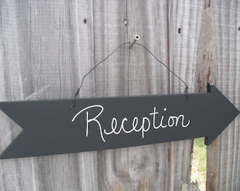 Chalkboard Arrow  Wedding Sign, Candy Bar Sign, Party Sign,Reception Chalkboard Sign ,Dessert Bar Photo Prop- Item 1337