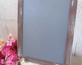 Photo Prop chalkboard Rustic Distressed  with easel for Signs and Table Numbers, Great for Candy or Dessert Bar (You Pick Color) - Item 1273
