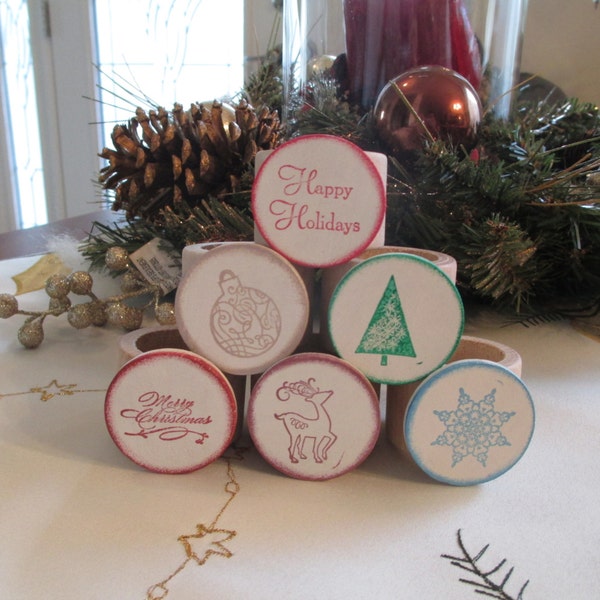 Holiday Napkin Rings Etsy