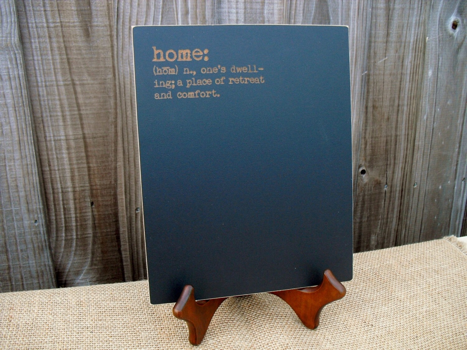 Frameless Home Chalkboard Home Defined Item E1488 Etsy