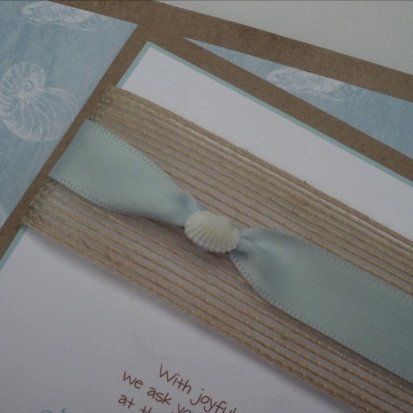 Seaside Collection - Invitation Set - Sample